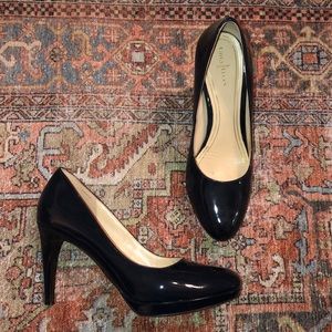 Cole Haan Patent Leather Navy Heel